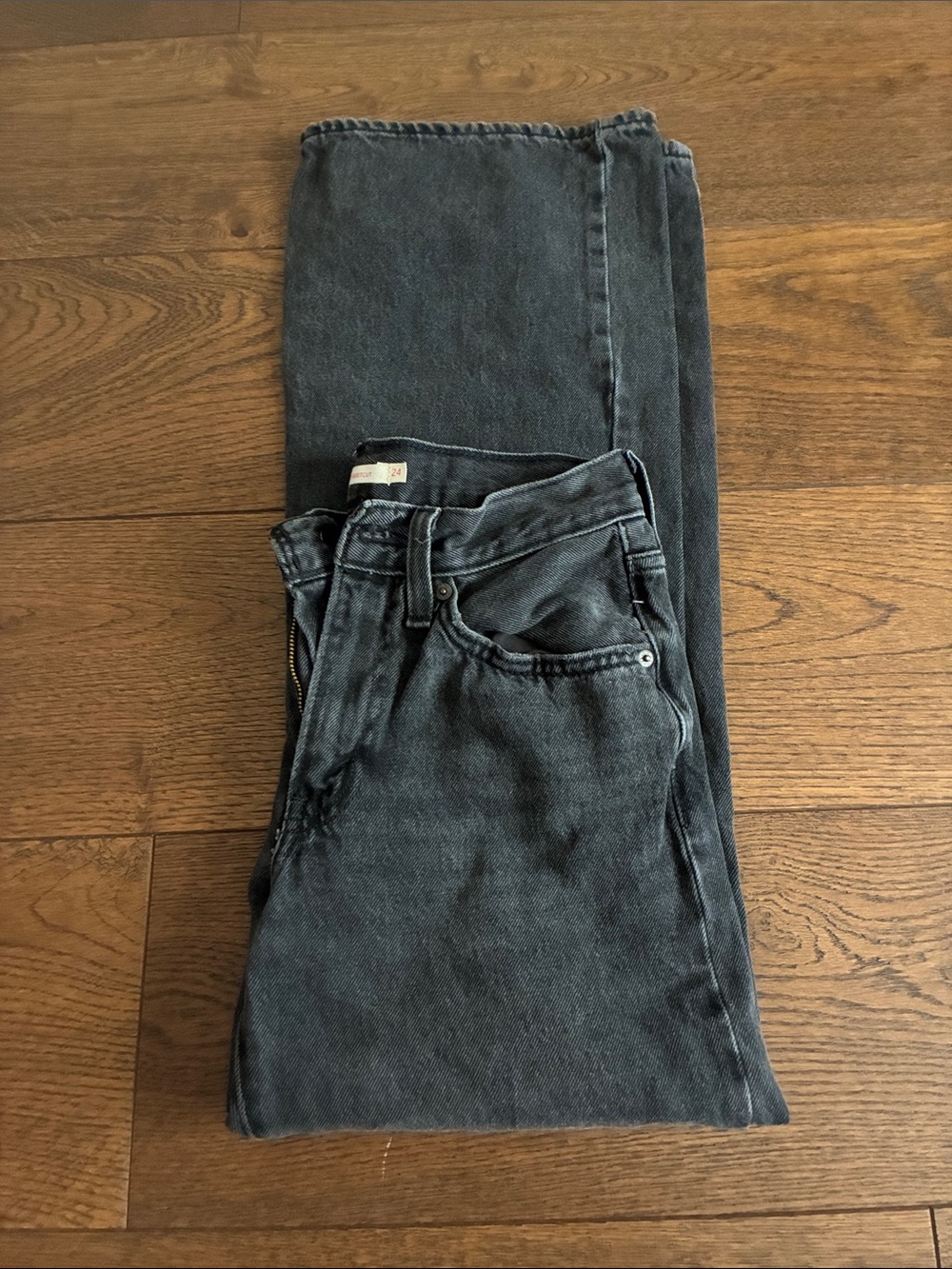 Women’s Black Washed ‘94 Baggy Bootcut Jeans - Picture 2 of 4